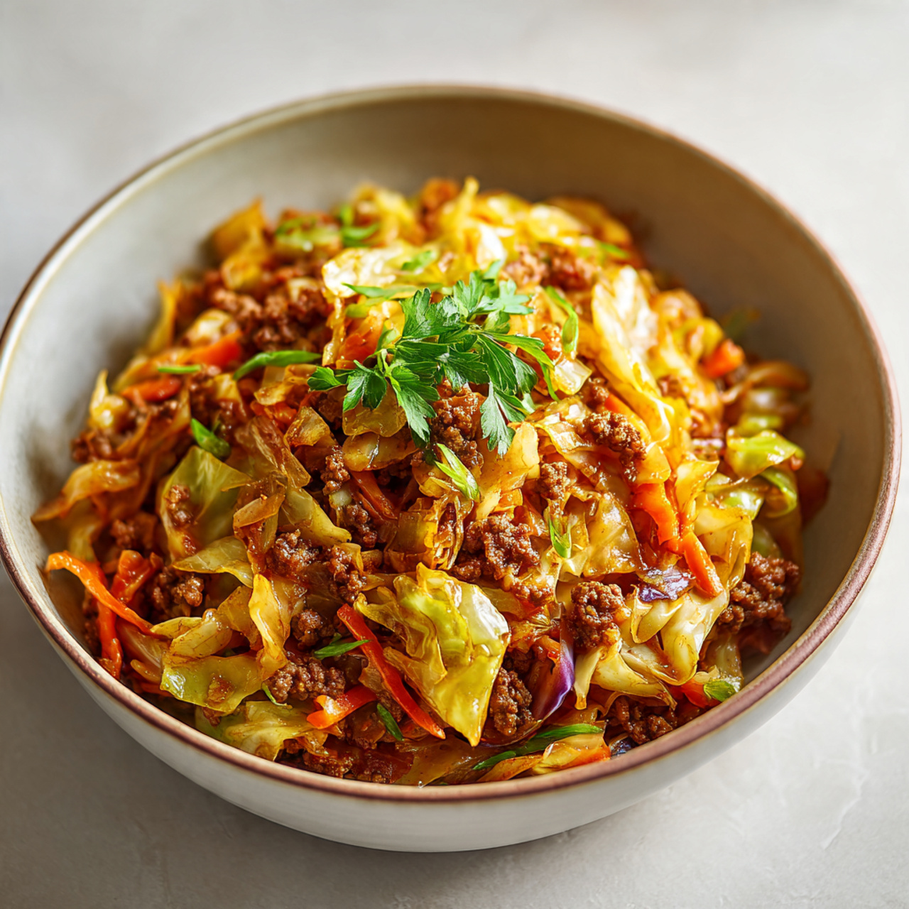 Cabbage and Ground Beef Skillet (Easy Low-Carb Dinner)