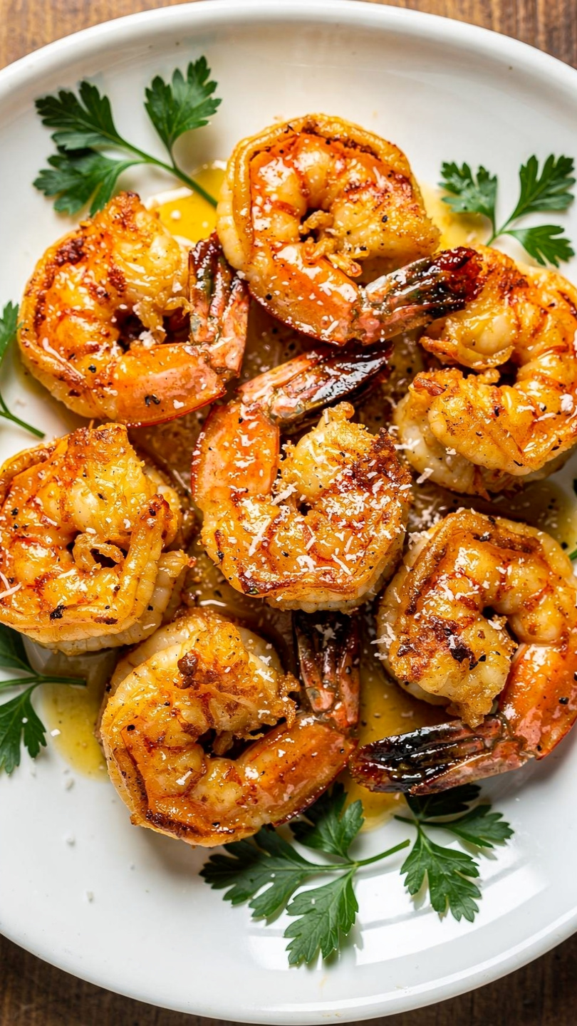 Air Fryer Garlic Parmesan Shrimp