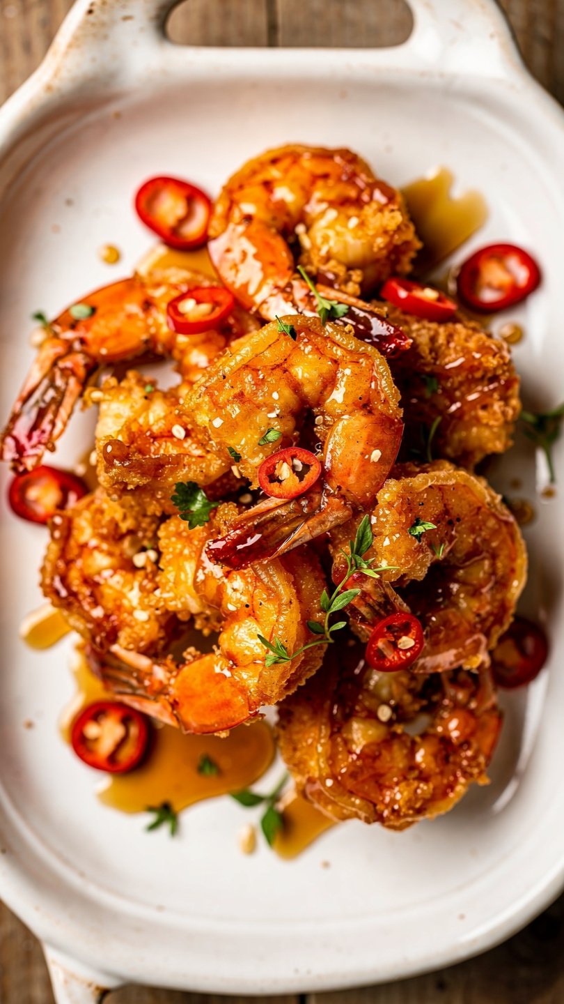 Hot Honey Fried Shrimp