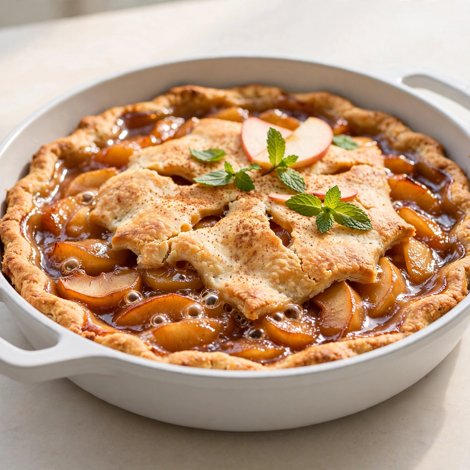 Rustic Skillet Apple Pie